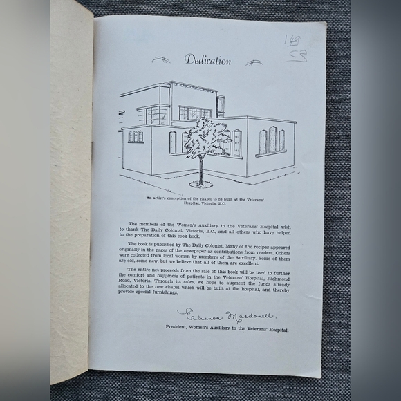 Vintage Cook Book by The Daily Colonist Women's Auxiliary Victoria BC 1940s - Picture 2 of 5